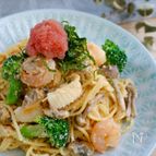 【ワンパン10分！】シーフードたらこパスタ