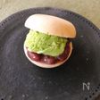 ぜんざいをリメイク！  抹茶アイスあずきモナカ
