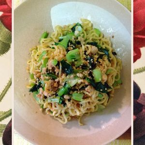 チョロリスの作ってみた!投稿(【ひき肉と小松菜のあっさり焼きそば】ぱぱっと時短でウマい！)