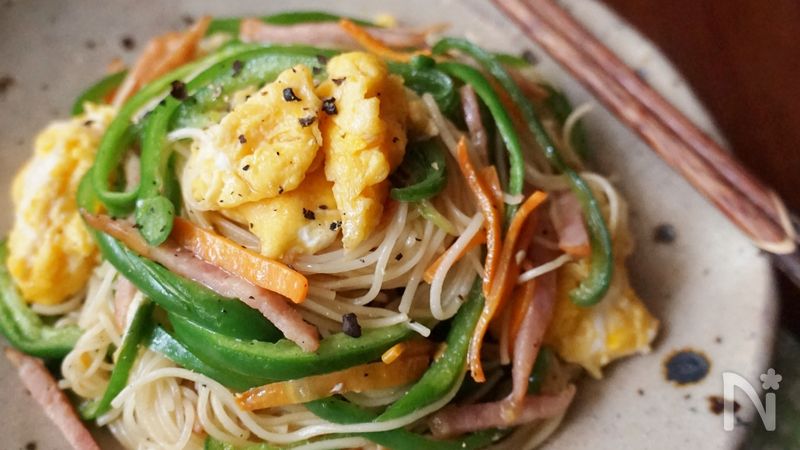 ピーマンたっぷり そうめんチャンプルー By 楠みどり レシピサイト Nadia ナディア プロの料理家のおいしいレシピ