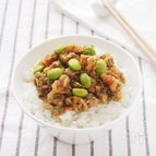 受験生に！くるみとさばの和風カレーそぼろ丼