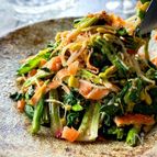 レンチン★3色野菜の胡麻マヨわさび和え