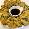 るるる♪の作ってみた!投稿(ほうれん草とハムと豆腐のもちっとチヂミ)