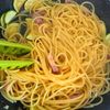 白だしで簡単！ズッキーニとベーコンの和風ペペロンチーノの工程3