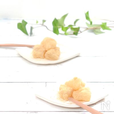 レンジで簡単☆片栗粉でわらび餅・はちみつ味♪