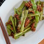 【作り置き】ツナとささげのぽん酢醤油炒め