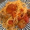 ごとう  ひろの作ってみた!投稿(ミートボールのトマト煮込みパスタ。)