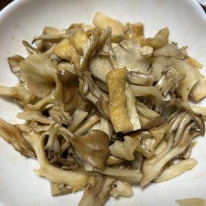 ゆくゆくの作ってみた!投稿(レンジで5分！【きのこと油揚げのお浸し】簡単副菜♩)