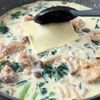 ワンパン♪チーズでコクうま◎【鶏肉ときのこの濃厚クリーム煮】の工程3