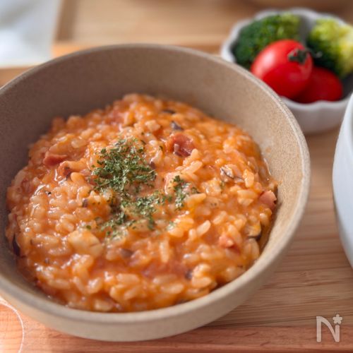 10分でかんたん!トマトチーズリゾット