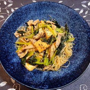 minoの作ってみた!投稿(豚バラと小松菜の中華風春雨煮【#作り置き#水戻し不要】)