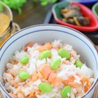 お代わり必至！超簡単！塩鮭と枝豆の混ぜご飯