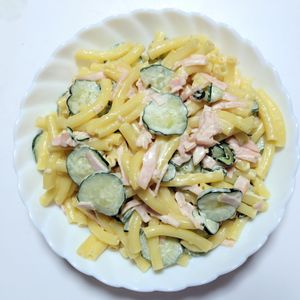 ふうかの作ってみた!投稿(抱えて食べたい♩我が家のマカロニサラダ)