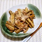 ご飯のおともに「ごぼうと豚肉の甘辛炒め煮」