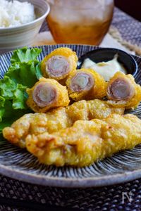 【白米泥棒】豚肉で巻くからウマい『長ねぎの豚巻きフリット』