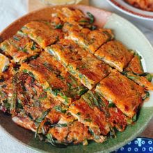 【キムチーズチヂミ】カリもち食感の本格派を、おうちで簡単に♪