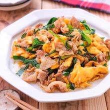 【豚にらたま】味付け黄金比で食欲そそるスタミナおかず！
