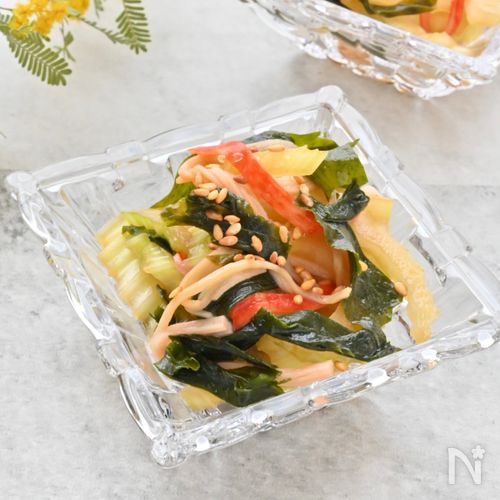 5分でできる！セロリとわかめのさっぱり和え