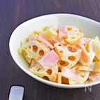 簡単シャキシャキ♪れんこんとハムのサラダ
