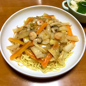 Nao★彡の作ってみた!投稿(【えびと白菜のあんかけ焼きそば】パリッと麺にとろ〜りあんが◎)