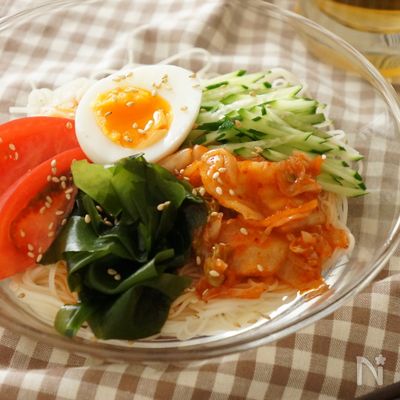コチュジャンダレの韓国風そうめん
