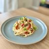くるぶし。の作ってみた!投稿(梅干しと大葉(青しそ)の塩こんぶ冷製パスタ 簡単すぐ出来る!)