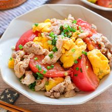 【豚トマたま】簡単おいしい中華炒め♪パパッと作れる！
