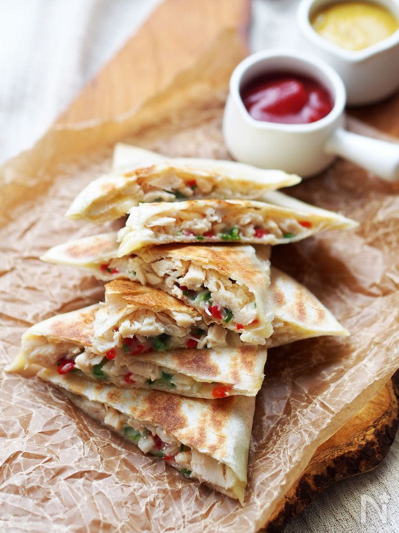  2分間のチーズケサディーヤのレシピ