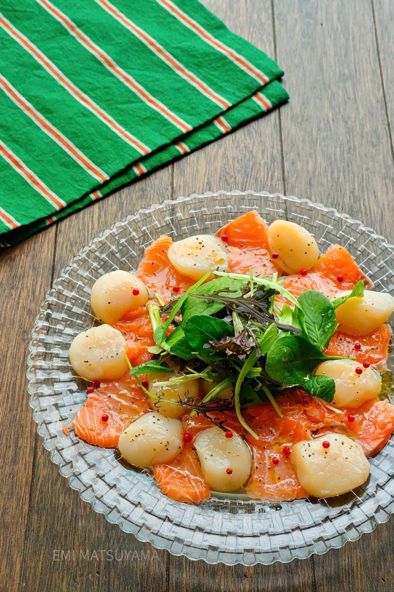 カルパッチョ 簡単で豪華見え！ほたてとサーモンのカルパッチョ | レシピサイトNadia