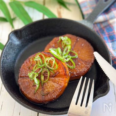 【大根消費】てりじゅわ大根ステーキ。ご飯がすすむガッツリ味！