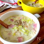 おいしさ染みる♡時短簡単【まろやか豆乳スープ】