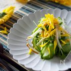 5分で副菜！きゅうりと菊とえのきの酢の物#菊の甘酢漬け利用