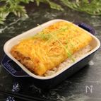 卵が主役の親子丼　たたみオムレツ風