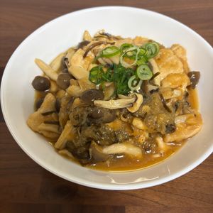さらの作ってみた!投稿(鶏肉ときのこのおろし塩こん煮【ほっこり温まる♪旨みぎゅっと】)