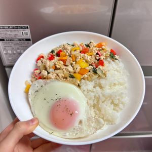 ケの作ってみた!投稿(和風ガパオライス【#作り置き#冷凍保存#ナンプラー不使用】)