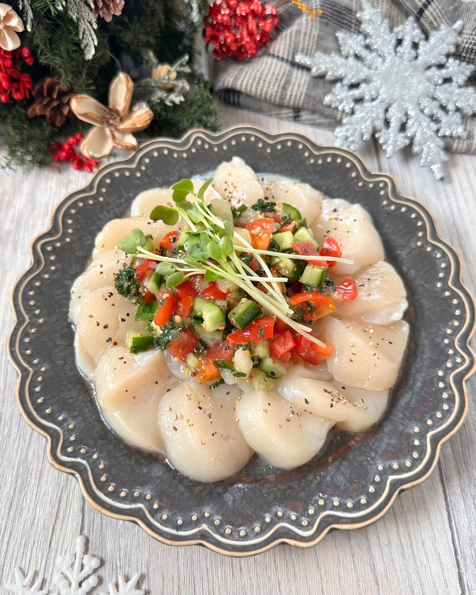 パッと華やか♩帆立のカルパッチョ | レシピサイトNadia