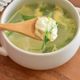 身体温まる♪水菜と豆腐のかきたまスープ