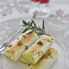 長ネギのソテー、ガーリック風味