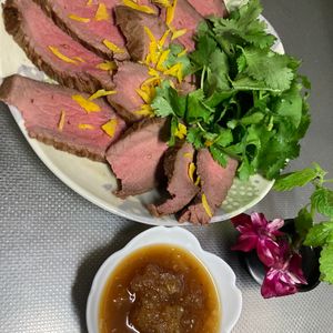 そら・ゆずの作ってみた!投稿(お店級！きれいなピンクのローストビーフ＆オニオンソース)