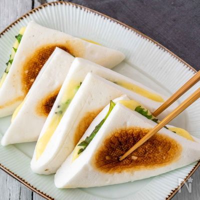 5分でできる！はんぺんのしそチー焼き