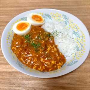 1219076の作ってみた!投稿(【バタチキキーマ】いつものルウで！煮込まず作れて簡単♡)