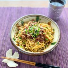 ラー油で本格！四川風「汁なし担々麺」