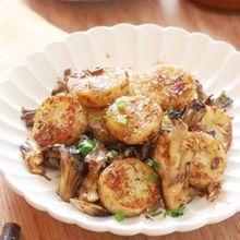 旨味たっぷり【長芋と舞茸のおかかバター炒め】お弁当にも◎