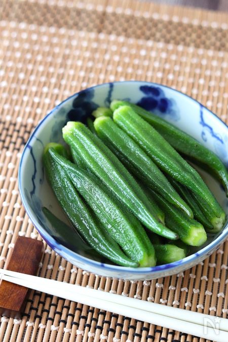 オクラのうまだしレモン漬け