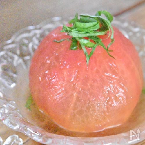 冷やしてごちそうトマトのお浸し【作り置き】
