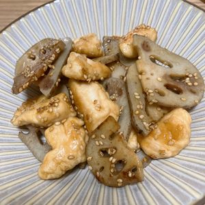 Natsukoの作ってみた!投稿(蓮根とささみが旨い《ごまたっぷり♡照り焼き》)