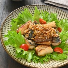 さっぱりねぎだれが旨い!さばの油淋魚