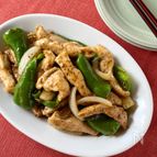 鶏むね肉とピーマンのオイスターペッパー炒め