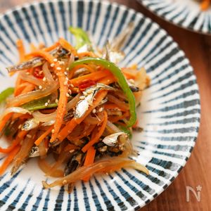 揚げないで作れる！煮干しの南蛮漬け