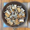 ワンパン10分！【厚揚げ×きのこそぼろ炒め】甘辛染みジュワ♩の工程3